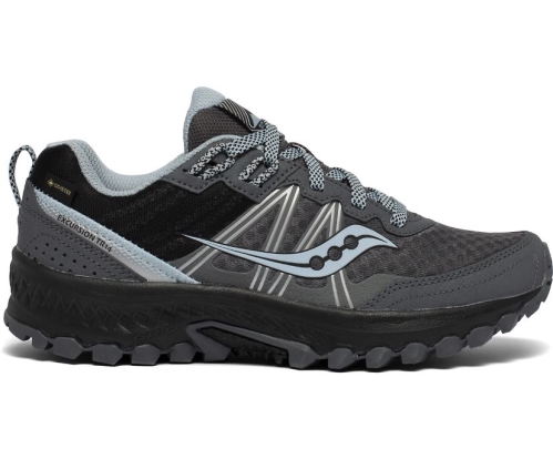 Tenis Saucony Excursion TR14 GTX Mujer Zapatillas Trail Running Charcoal / Azules México MX-218-OI
